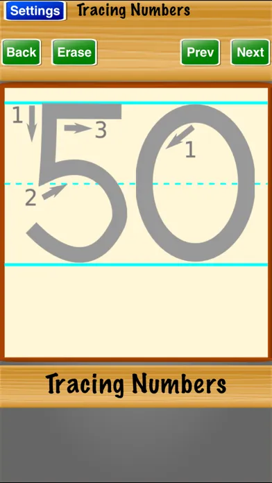 Zrzuty ekranu Tracing Numbers