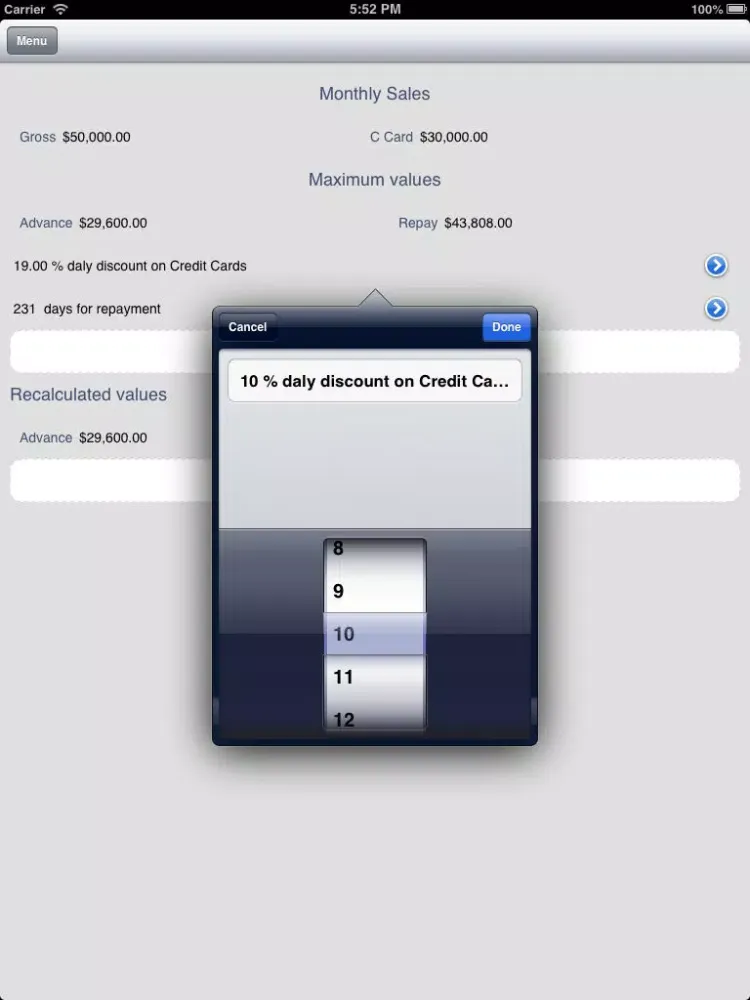 Dice 7 Inc iPad  स्क्रीनशॉट