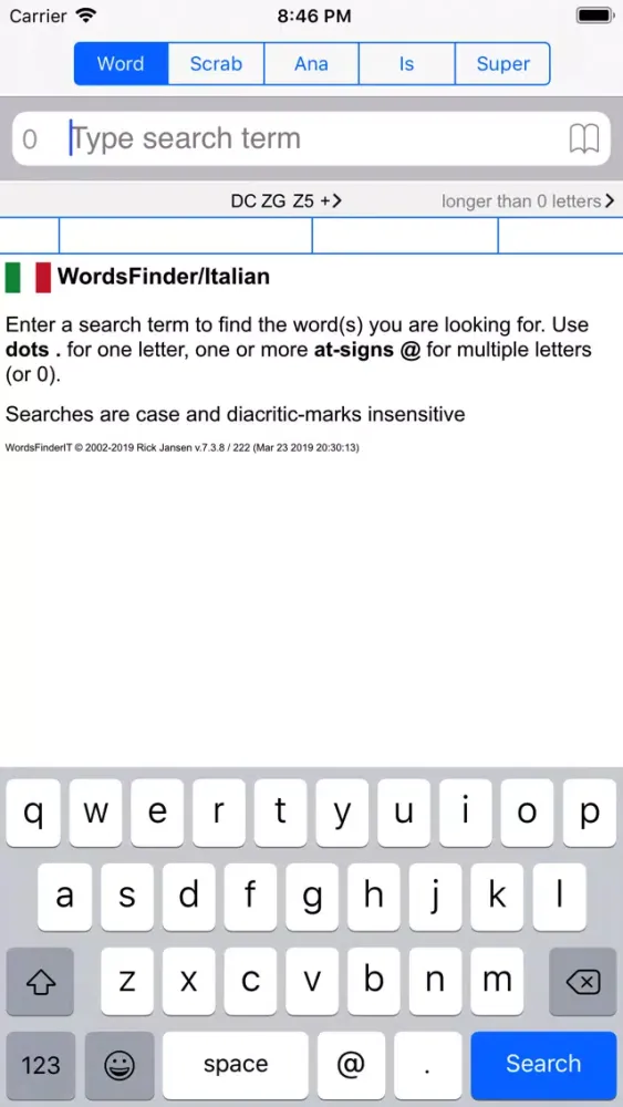 WordsFinder Italiano PRO应用截图
