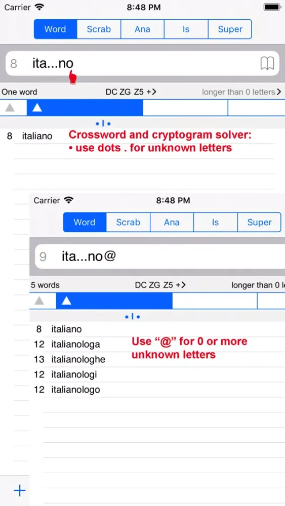 WordsFinder Italiano PRO应用截图