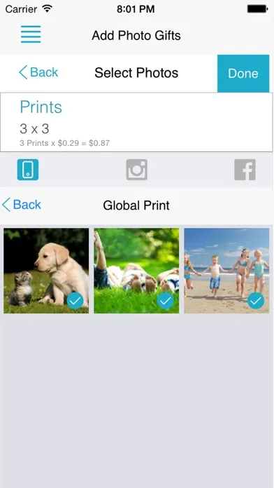 Скриншоты Global Print - Premium Quality Prints and Photo Gifts. We deliver to USA and Canada. Edit, Print, Send.