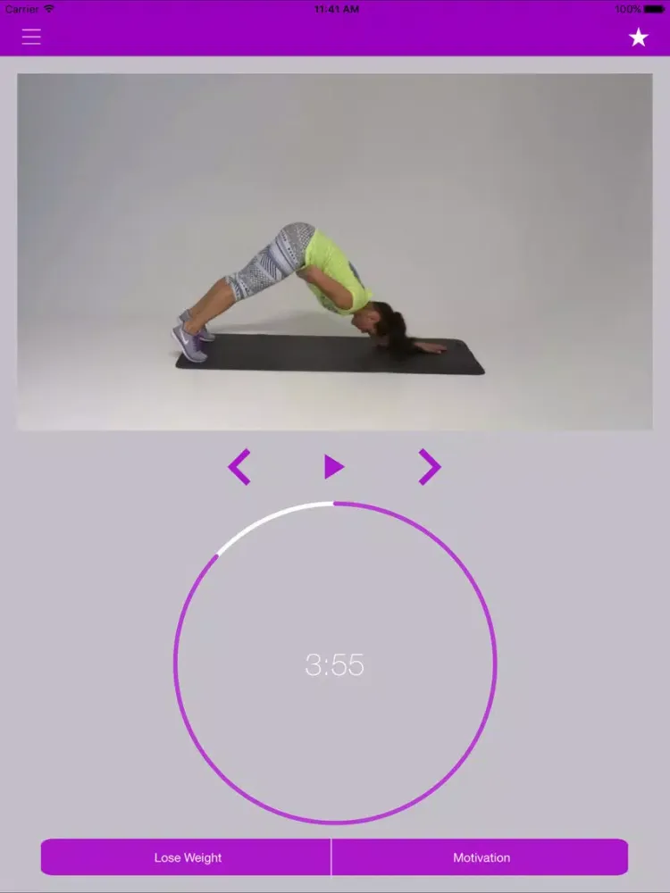Capturas de tela do Flat Stomach Workouts Belly Fat Trainer Exercises iPad 