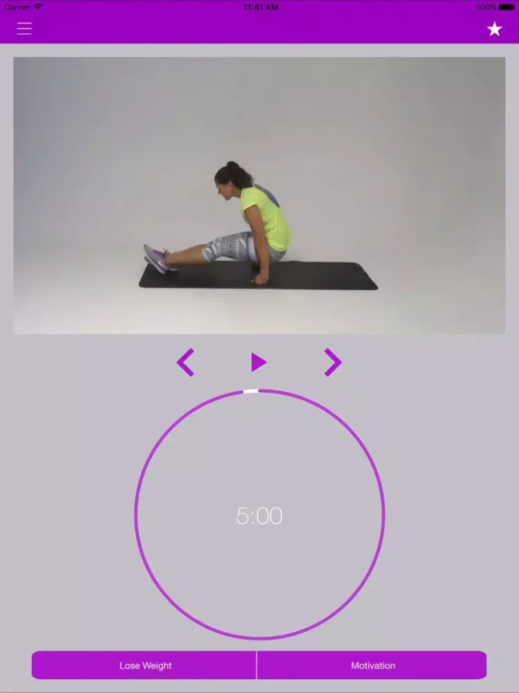 Capturas de tela do Flat Stomach Workouts Belly Fat Trainer Exercises iPad 