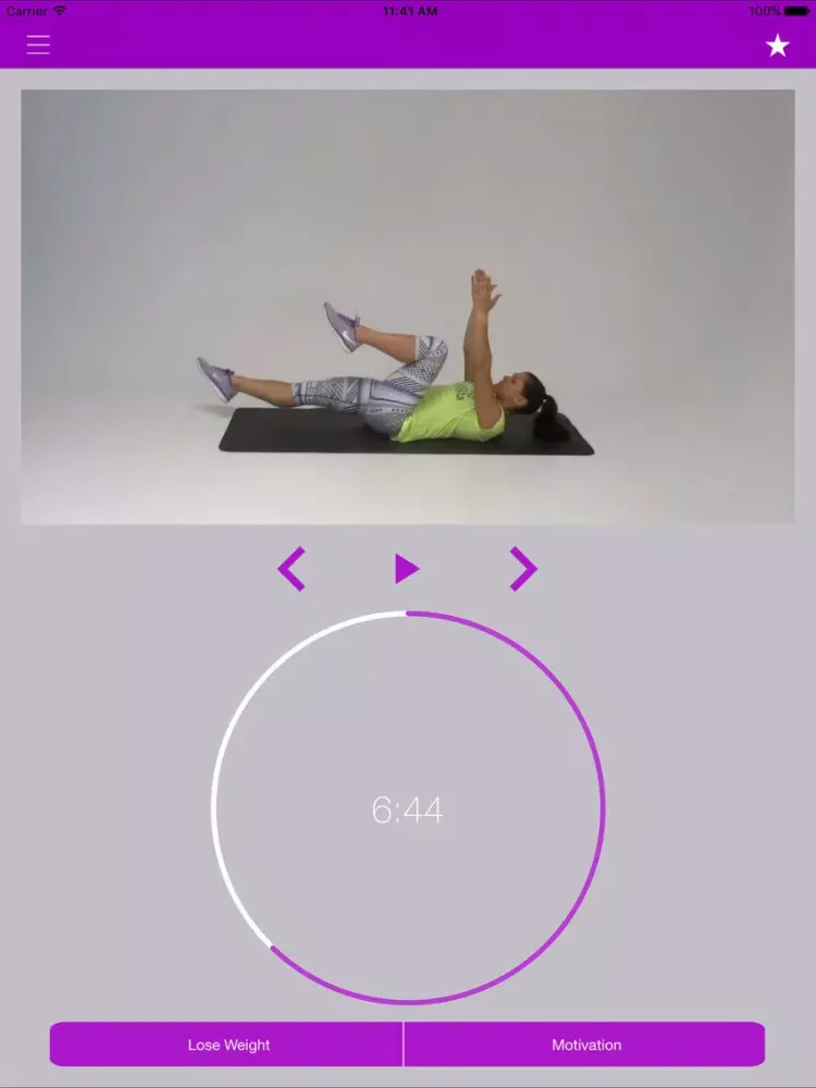 Capturas de tela do Flat Stomach Workouts Belly Fat Trainer Exercises iPad 