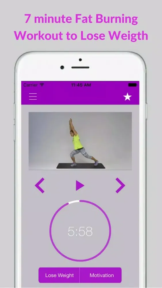 ภาพหน้าจอของ Fat Burning Training Exercises & Workout Routine