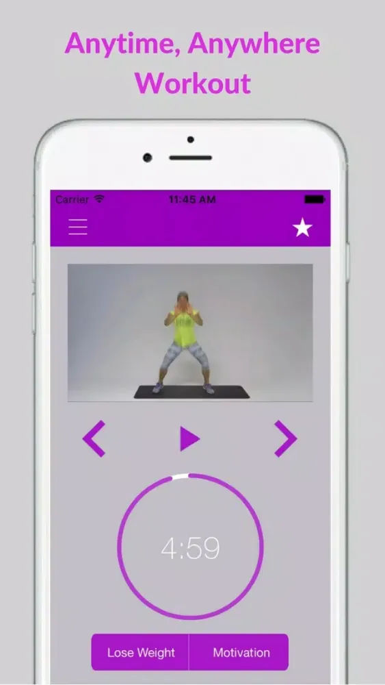 ภาพหน้าจอของ Fat Burning Training Exercises & Workout Routine