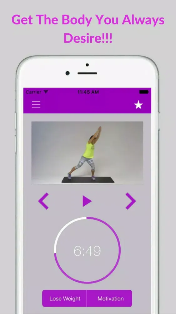 ภาพหน้าจอของ Fat Burning Training Exercises & Workout Routine