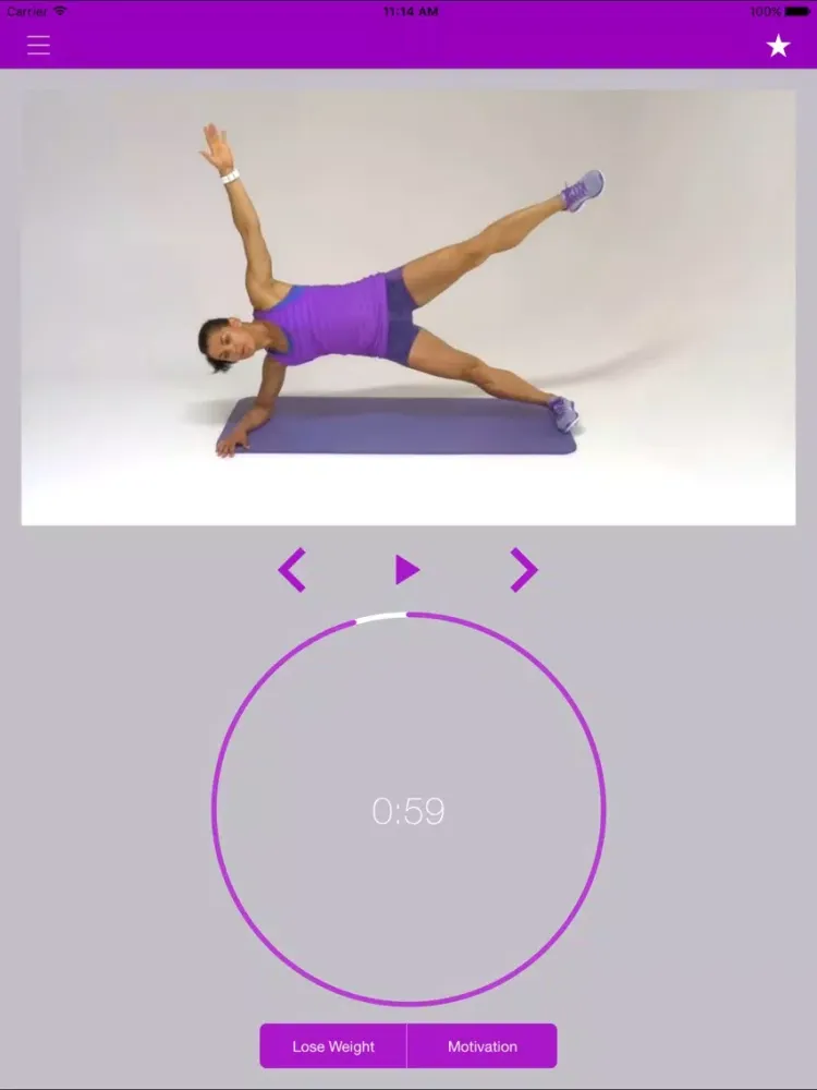 Captures d'écran de Plank Exercise Challenge and Flat Belly Workout iPad 