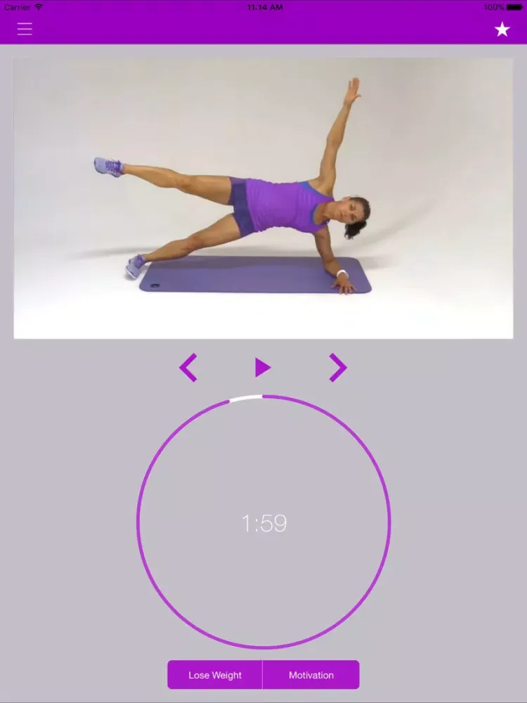 Captures d'écran de Plank Exercise Challenge and Flat Belly Workout iPad 