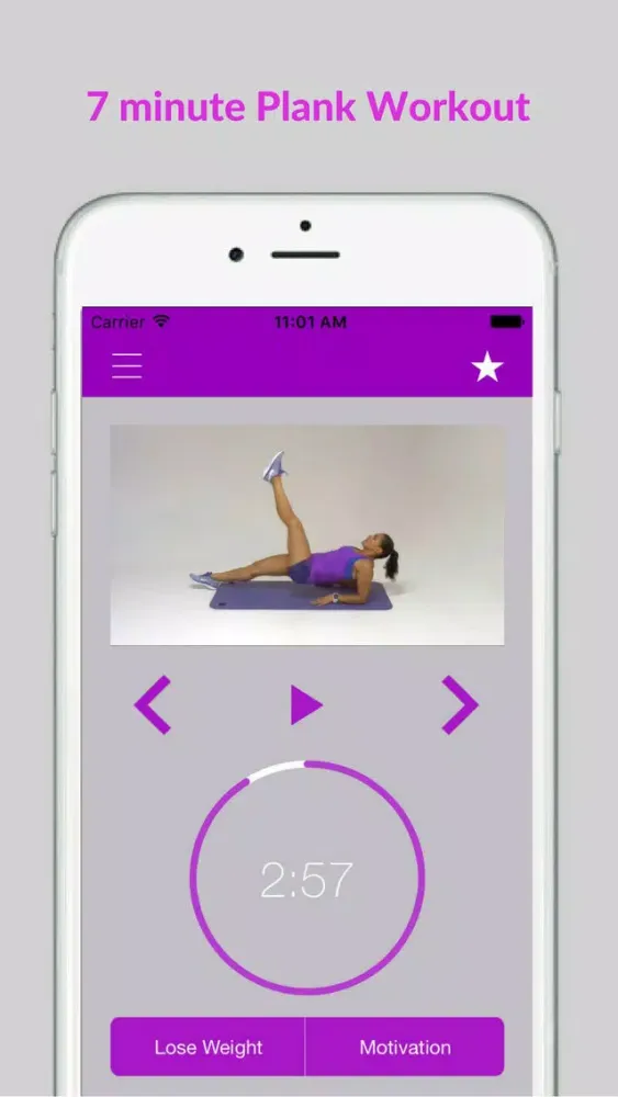 Captures d'écran de Plank Exercise Challenge and Flat Belly Workout