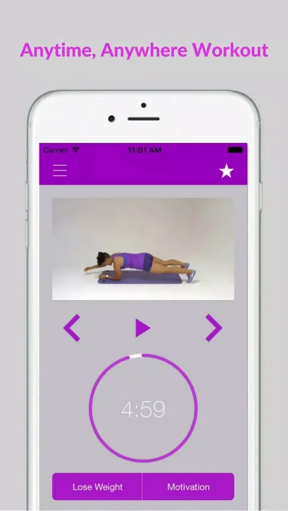 Captures d'écran de Plank Exercise Challenge and Flat Belly Workout