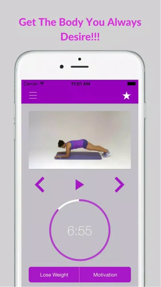 Captures d'écran de Plank Exercise Challenge and Flat Belly Workout