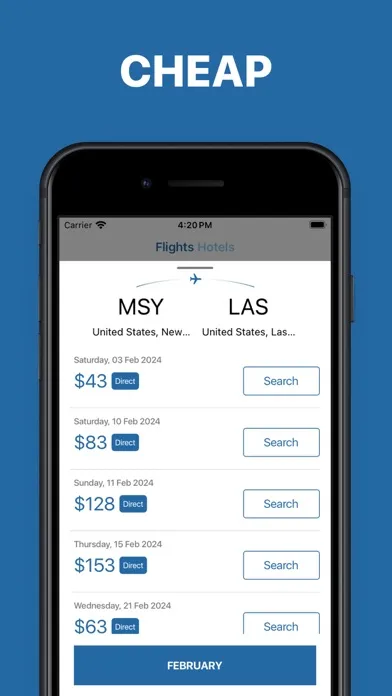 Tangkapan layar Flights and hotels booking