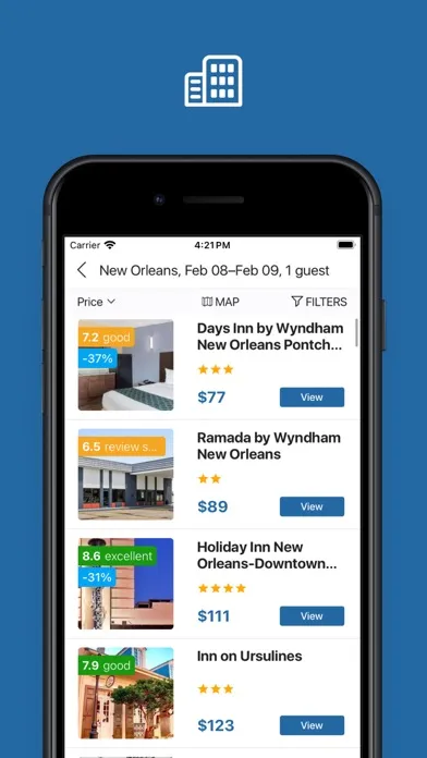Tangkapan layar Flights and hotels booking