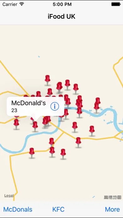 Screenshot di iFood UK