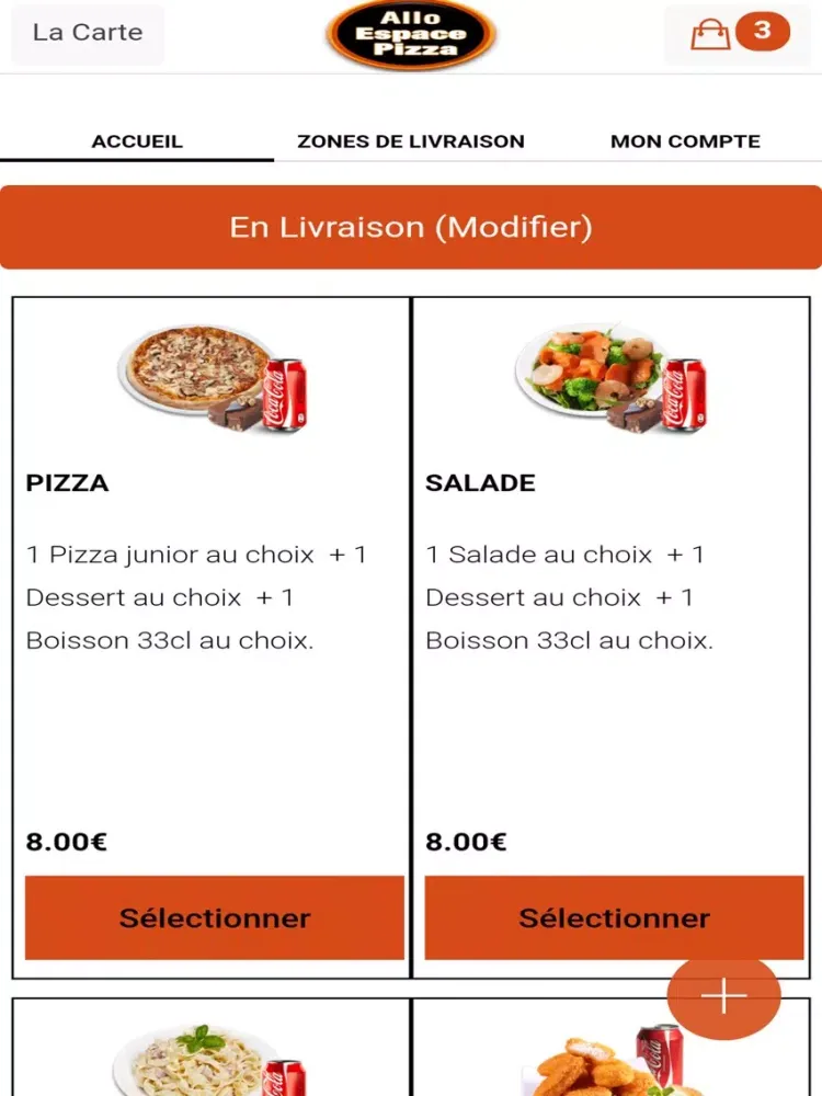 Capturas de tela do Allo Espace Pizza iPad 