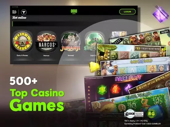 Ảnh chụp màn hình của 888 Casino: Real money, NJ iPad 