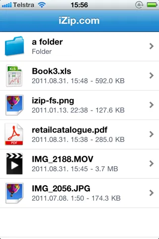 iZip.com Screenshots