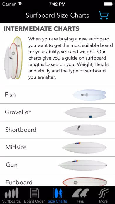 iSurfer - Surfboards Guide سکرین شاٹس