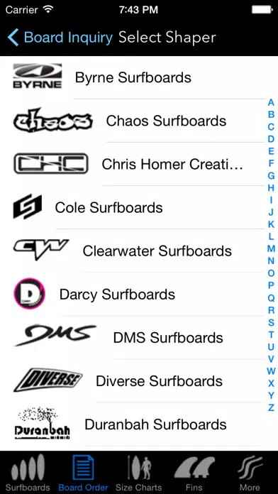 iSurfer - Surfboards Guide سکرین شاٹس