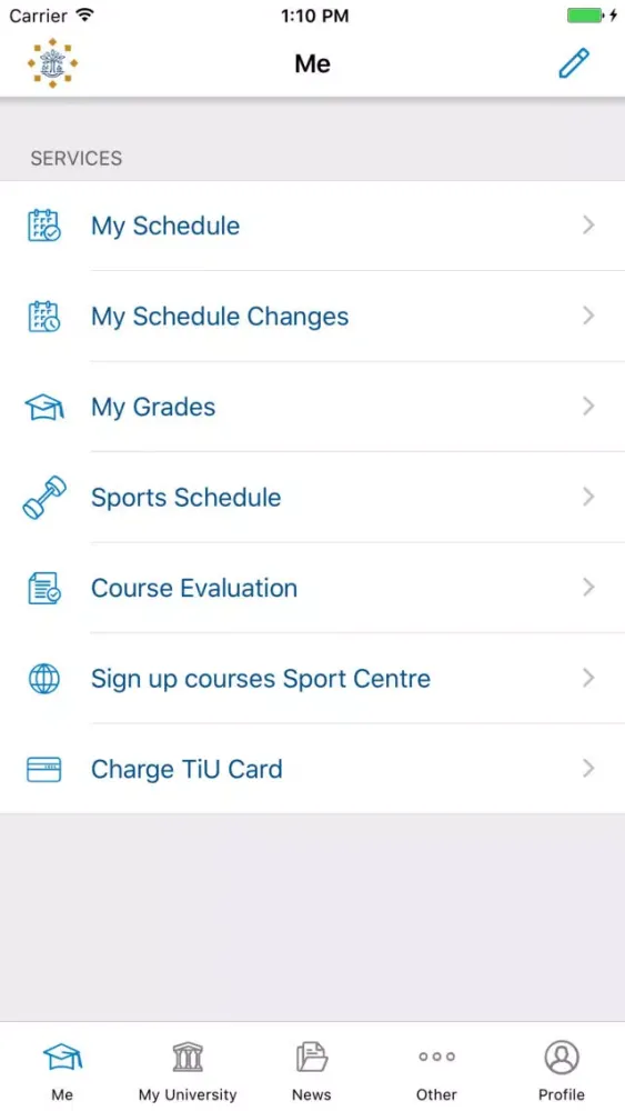 Скриншоты iStudent TiU
