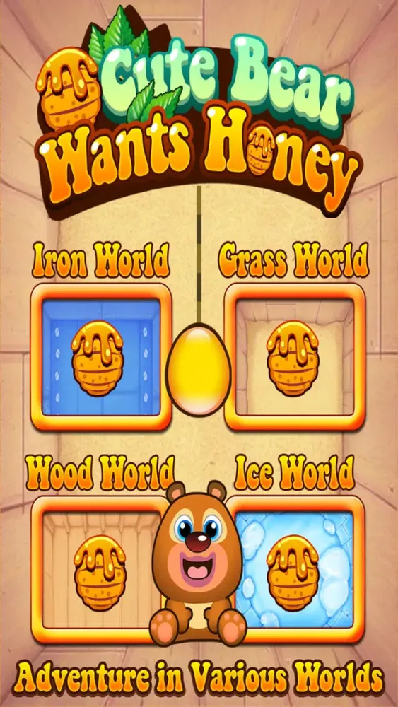 Where's my honey? — Action physics puzzle game应用截图