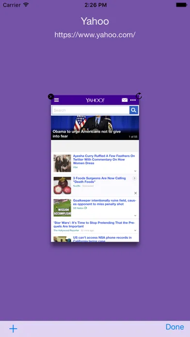 Tangkapan skrin iPrivateBrowser