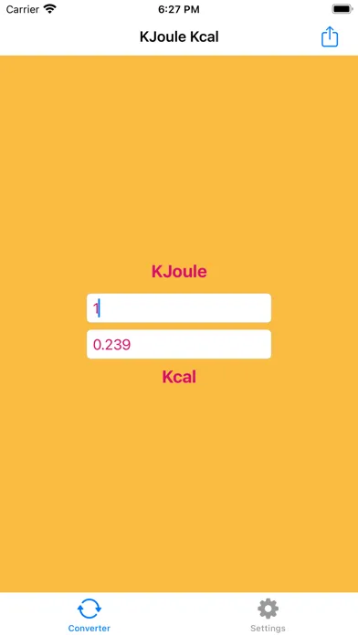KJoule Kcal Screenshots