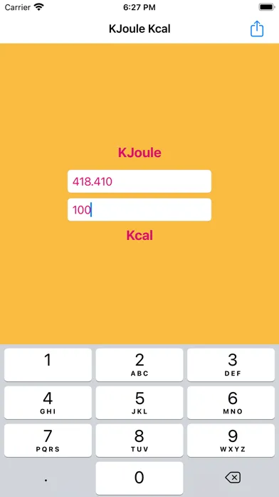KJoule Kcal Screenshots