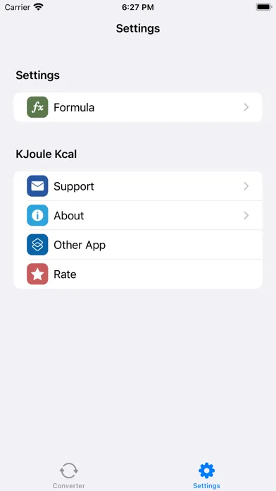 KJoule Kcal Screenshots