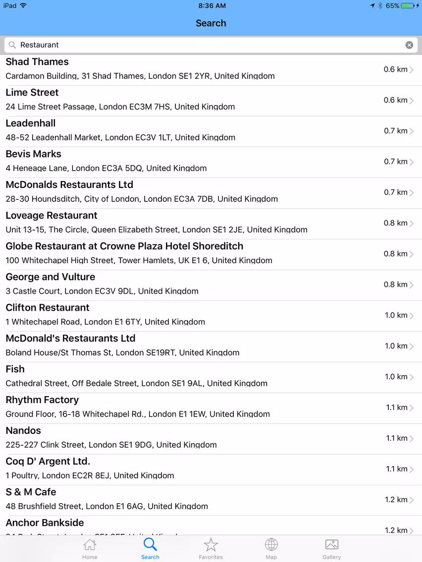 London Guide - Totally Offline iPad  Screenshots