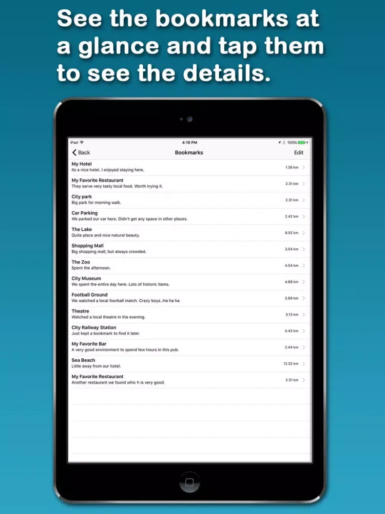 Tangkapan skrin AHI's Offline Athens iPad 