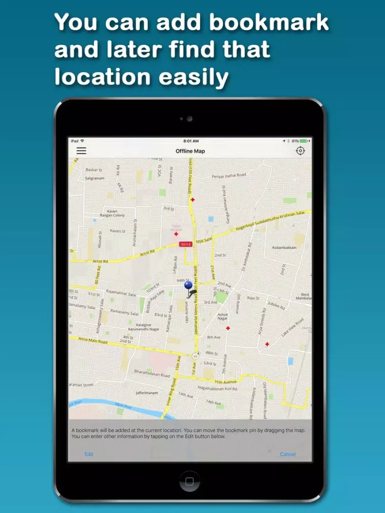 ภาพหน้าจอของ AHI's Offline Beijing iPad 