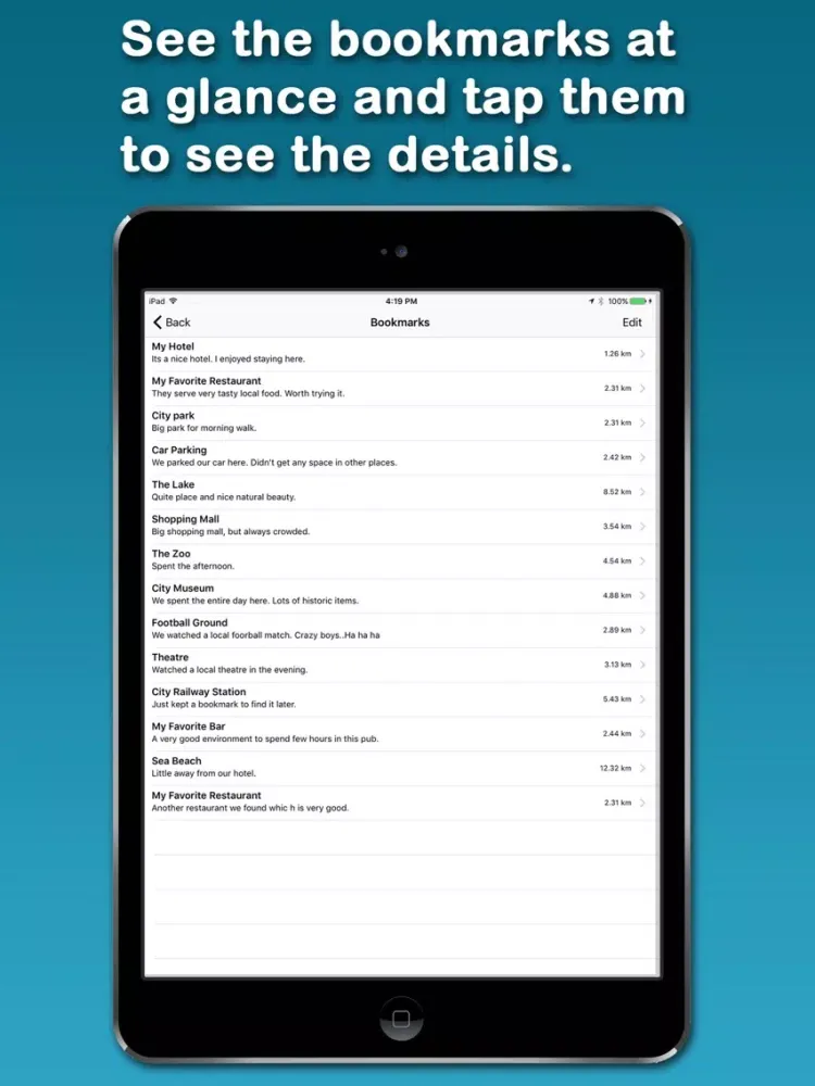 AHI's Offline Hyderabad iPad  Screenshots