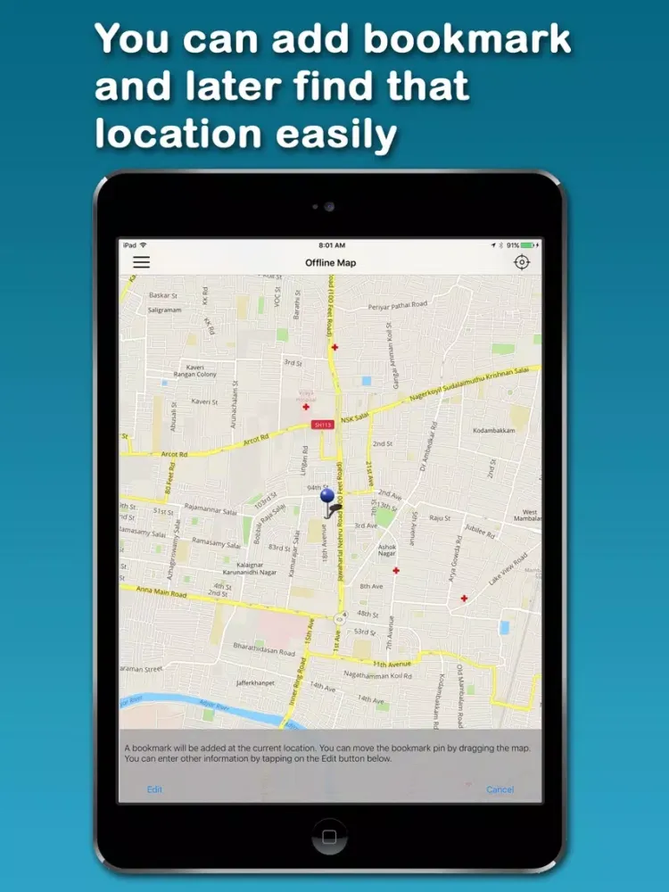 Tangkapan skrin AHI's Offline Kuwait iPad 