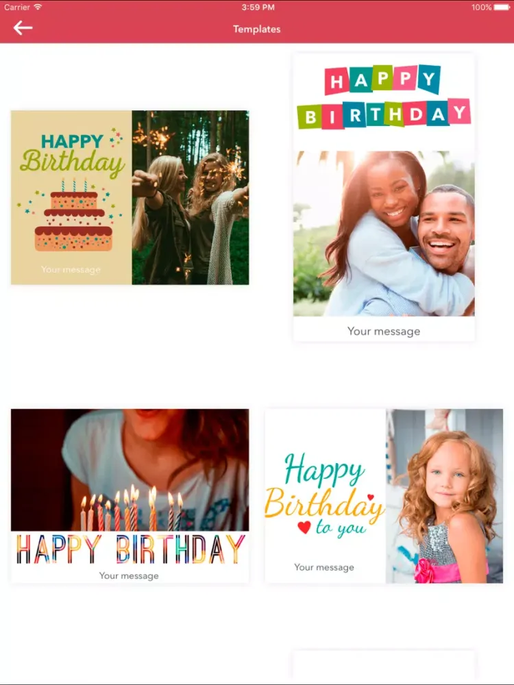 Screenshot di ePostcard - Compose your Postcard iPad 