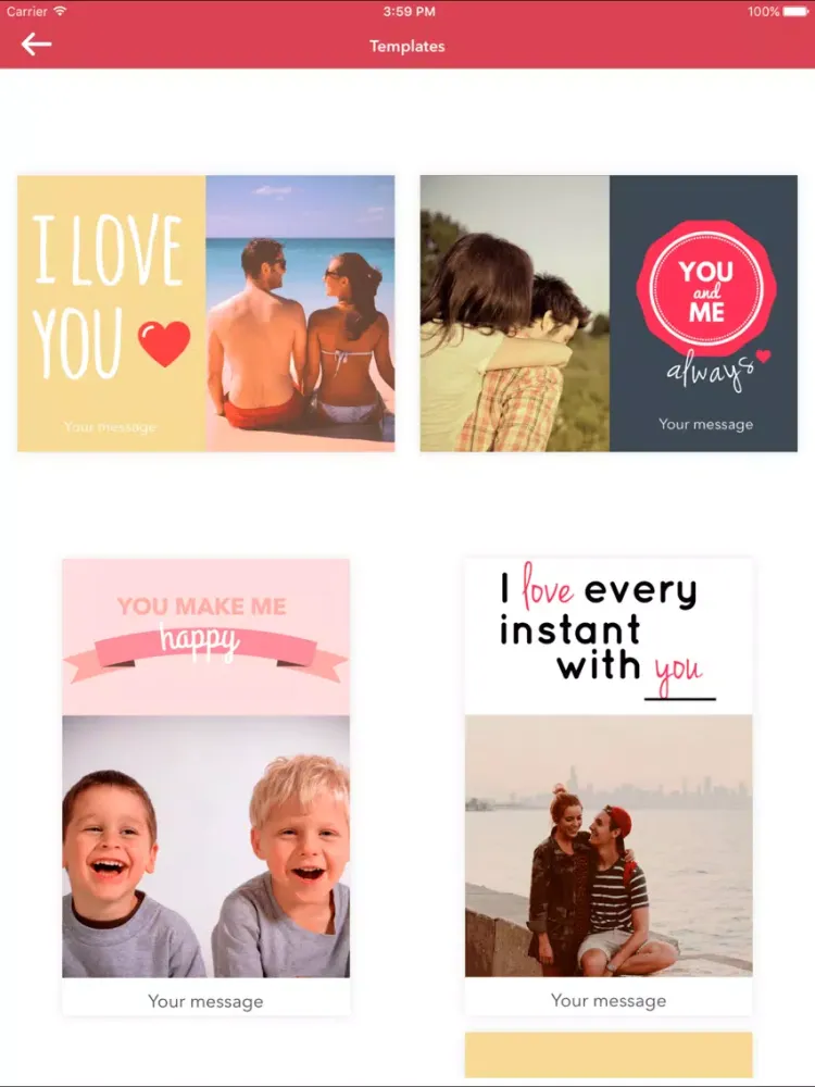 Screenshot di ePostcard - Compose your Postcard iPad 