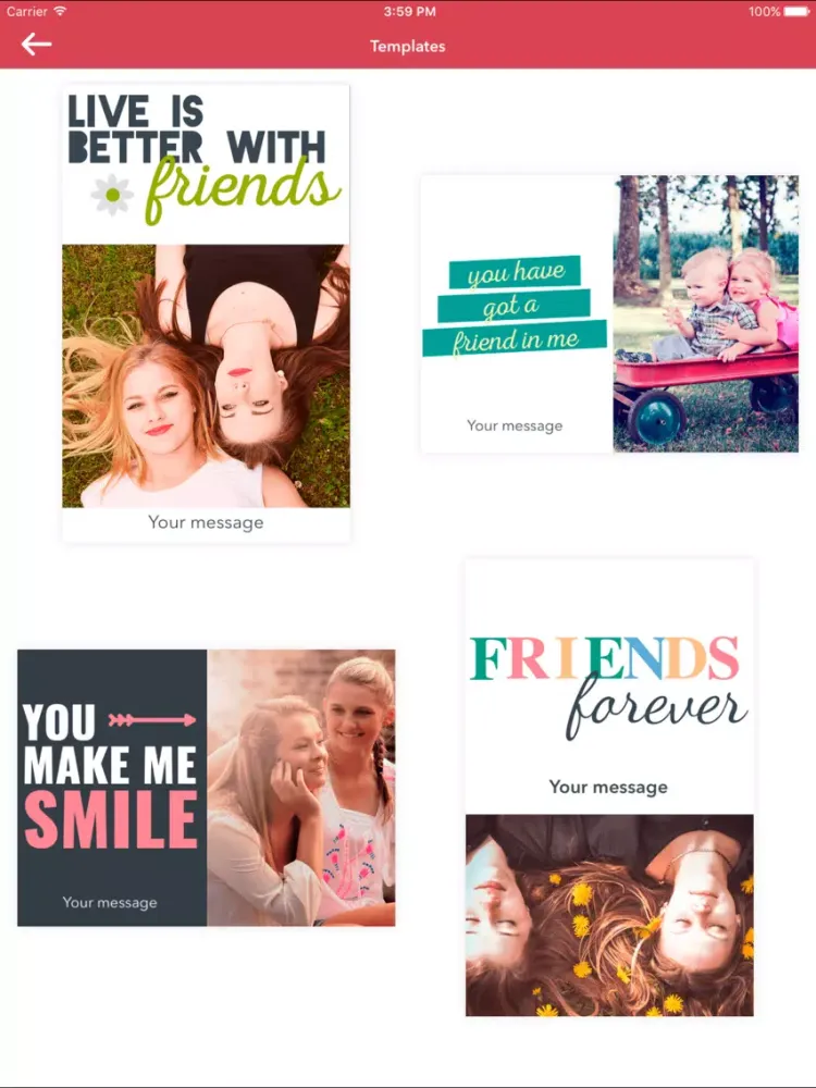 Screenshot di ePostcard - Compose your Postcard iPad 