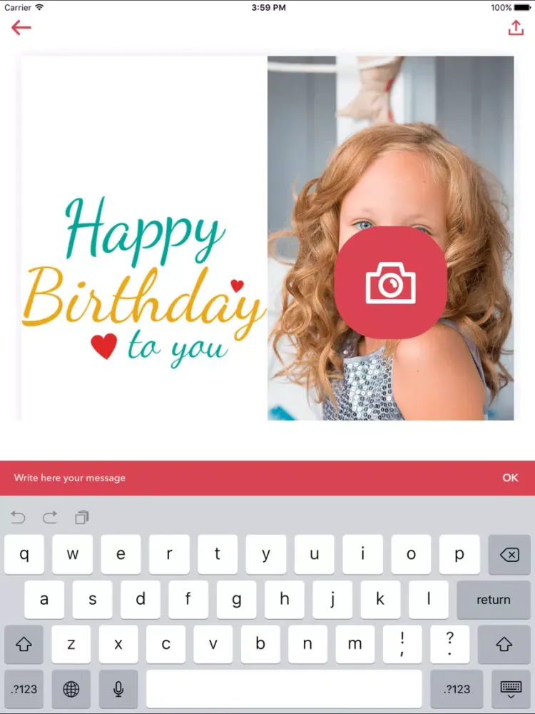 Screenshot di ePostcard - Compose your Postcard iPad 