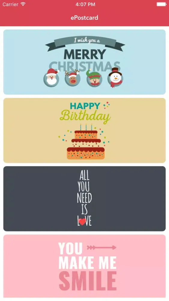 Screenshot di ePostcard - Compose your Postcard