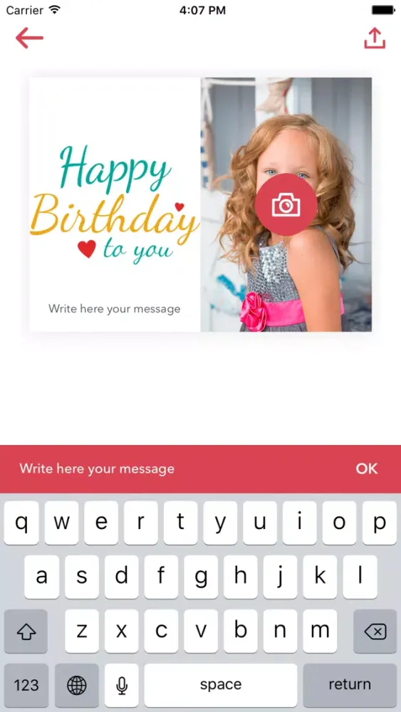 Screenshot di ePostcard - Compose your Postcard