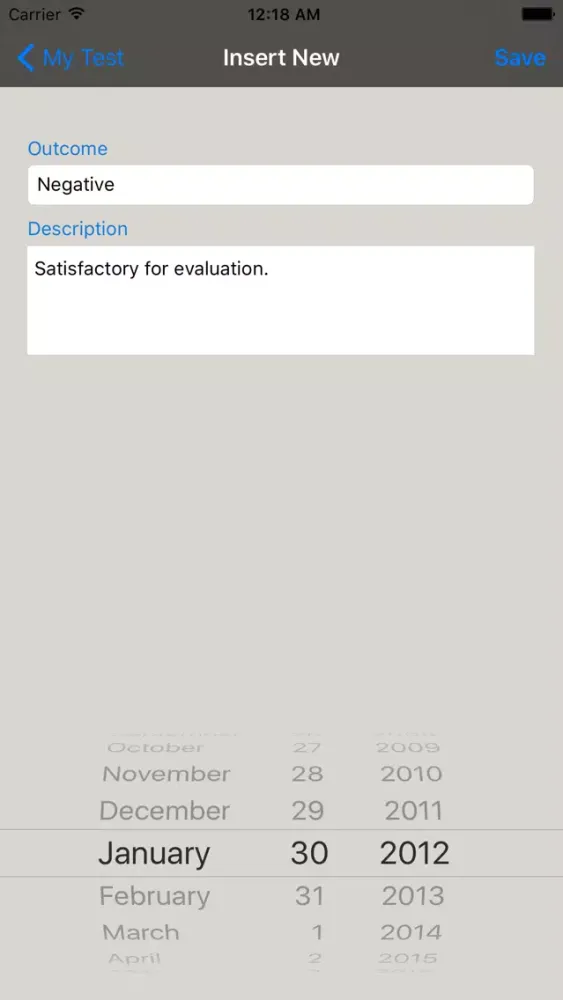 Zrzuty ekranu Pap Test Pro