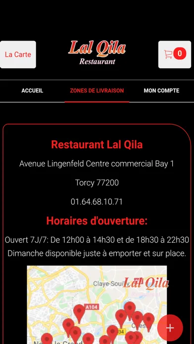 Tangkapan layar Restaurant Lal Qila 77