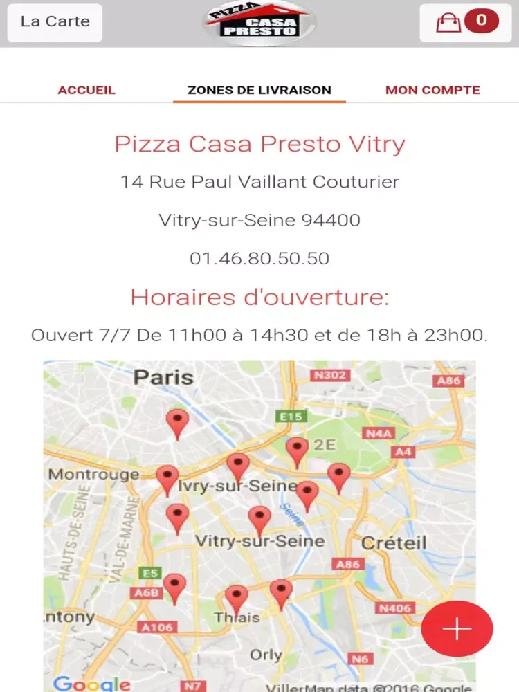 Pizza Casa Presto Vitry iPad  Ekran Görüntüleri