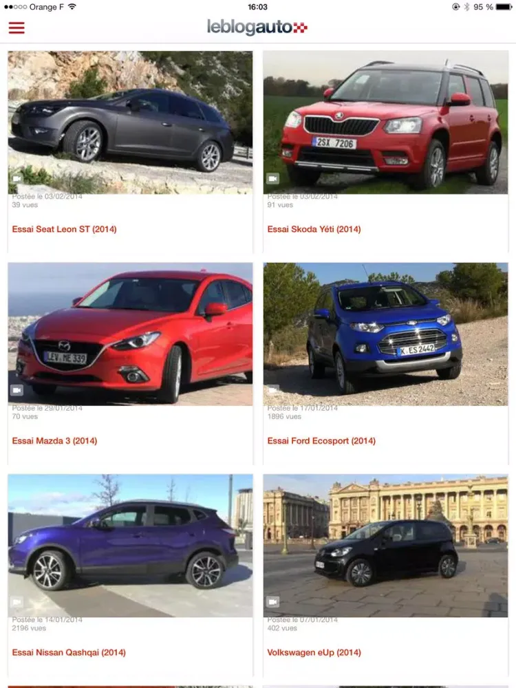 ภาพหน้าจอของ leblogauto iPad 