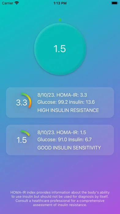 تصاویر HOMA-IR Tracker