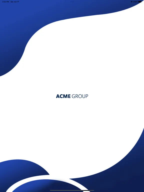 Tangkapan layar ACME GROUP iPad 