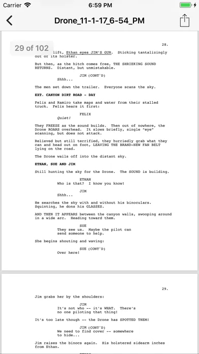 Tangkapan skrin Slugline: Simply Screenwriting