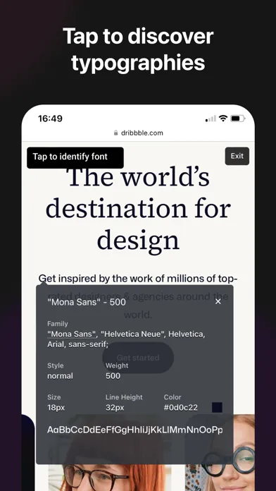 What Font for Safari Screenshots
