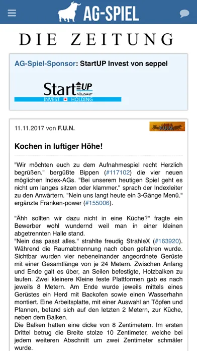 Captures d'écran de AG-Spiel.de - Das Börsenspiel